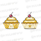 50th Anniversary Theme Cupcake Wrappers ALL PARTY SUPPLIES Pretty UR Party   