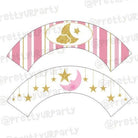 Twinkle Twinkle Little Star Pink Cupcake Wrappers THEME PARTIES Pretty UR Party Default Title  