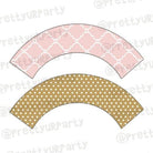 Pink and Gold Ballet Cupcake Wrappers THEME PARTIES Pretty UR Party Default Title  