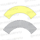 Elephant Baby shower Cupcake Wrappers BABY SHOWER Pretty UR Party Default Title  