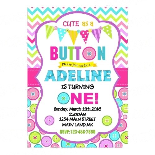 Invitation Button Image Cute As A Button Party Invitations Cute As A Button Party Invitation