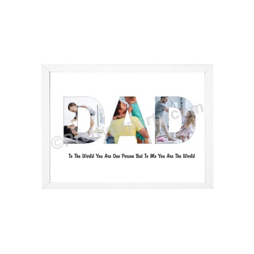 Fathers Day Personalized Dad Photo Frame ALL PARTY SUPPLIES Pretty UR Party Without Frame  