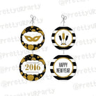 Gold and Black New Year Danglers ALL PARTY SUPPLIES Pretty UR Party Default Title  