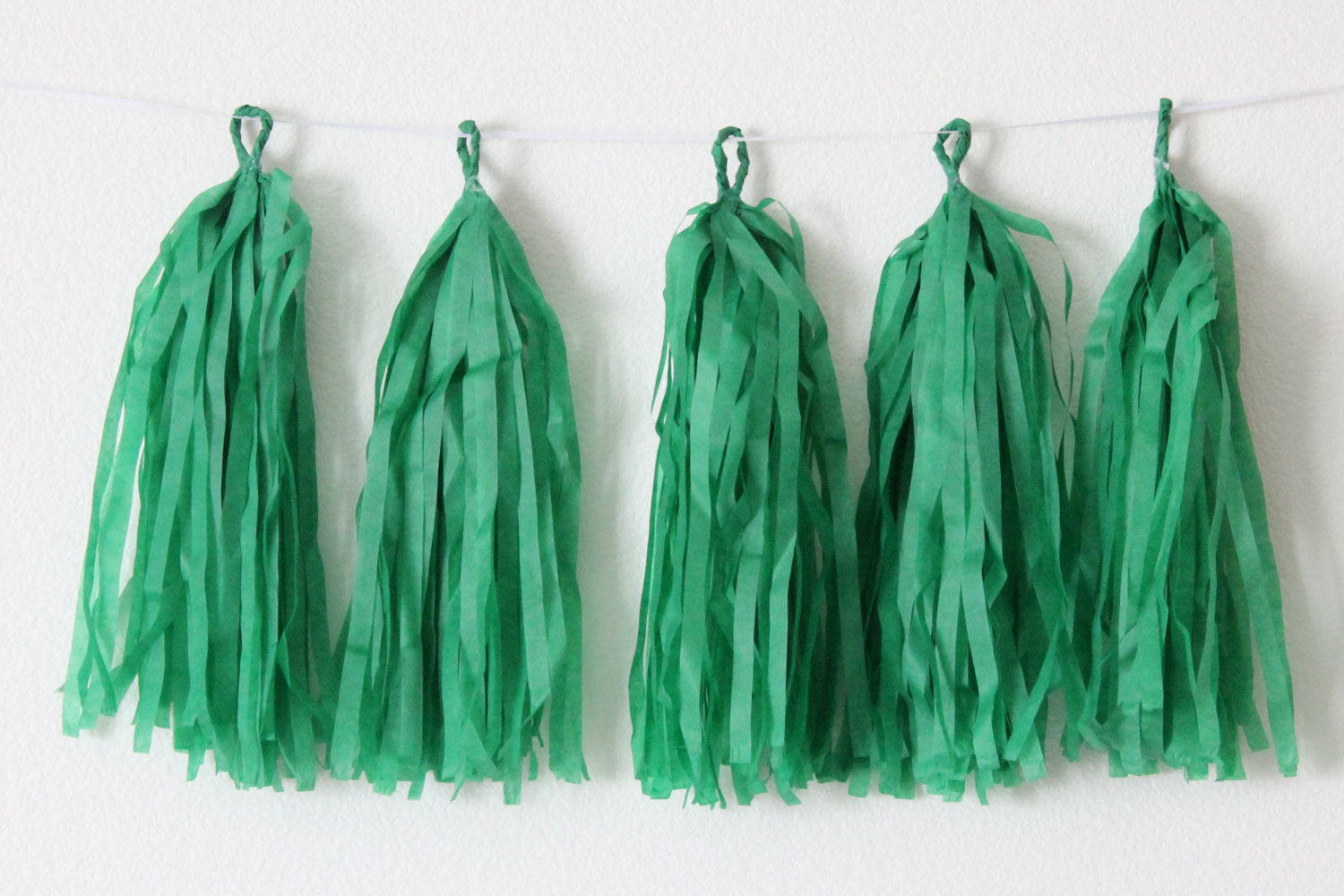 Dark Green Tassel Garland Kit - Set of 5 THEME PARTIES Pretty UR Party   