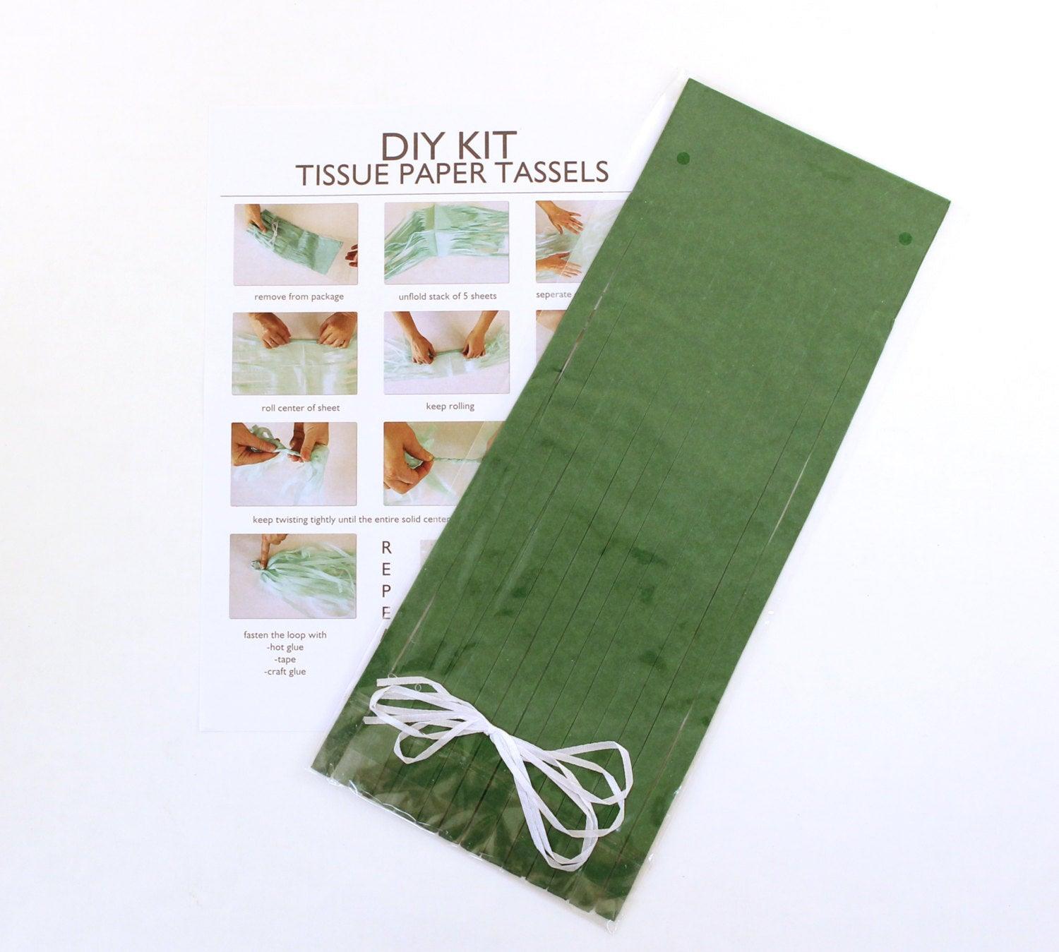 Dark Green Tassel Garland Kit - Set of 5 THEME PARTIES Pretty UR Party   