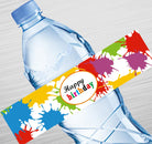 Splash of Colours Water Bottle Label GIFT FOR ALL Pretty UR Party Default Title  