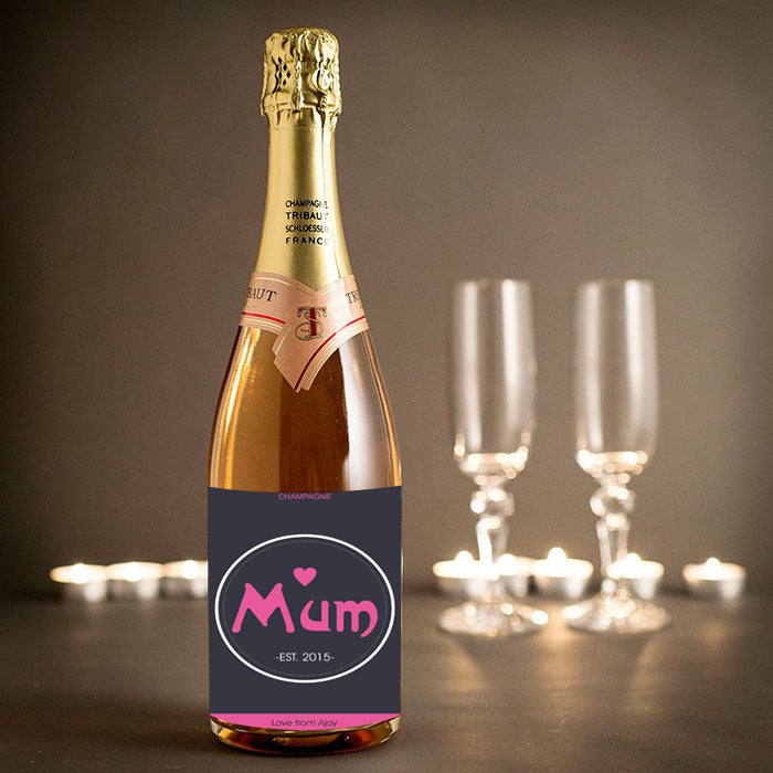 Personalised Champagne / Wine Label GIFT FOR ALL Pretty UR Party   