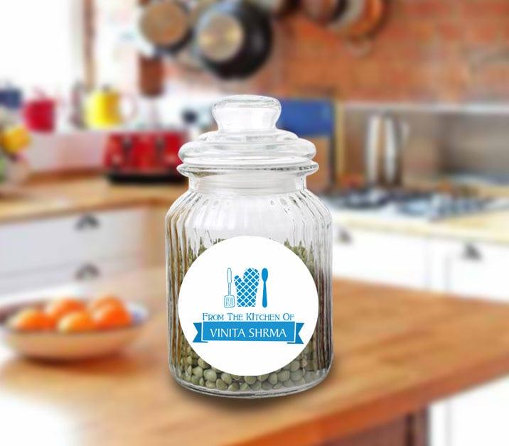 Personalized Designer Kitchen Label Set (Pack of 15) GIFT FOR ALL Pretty UR Party Red  