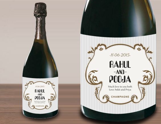 Personalised Champagne / Wine Label GIFT FOR ALL Pretty UR Party   