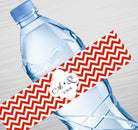 Chevron Intitials Water Label GIFT FOR ALL Pretty UR Party   