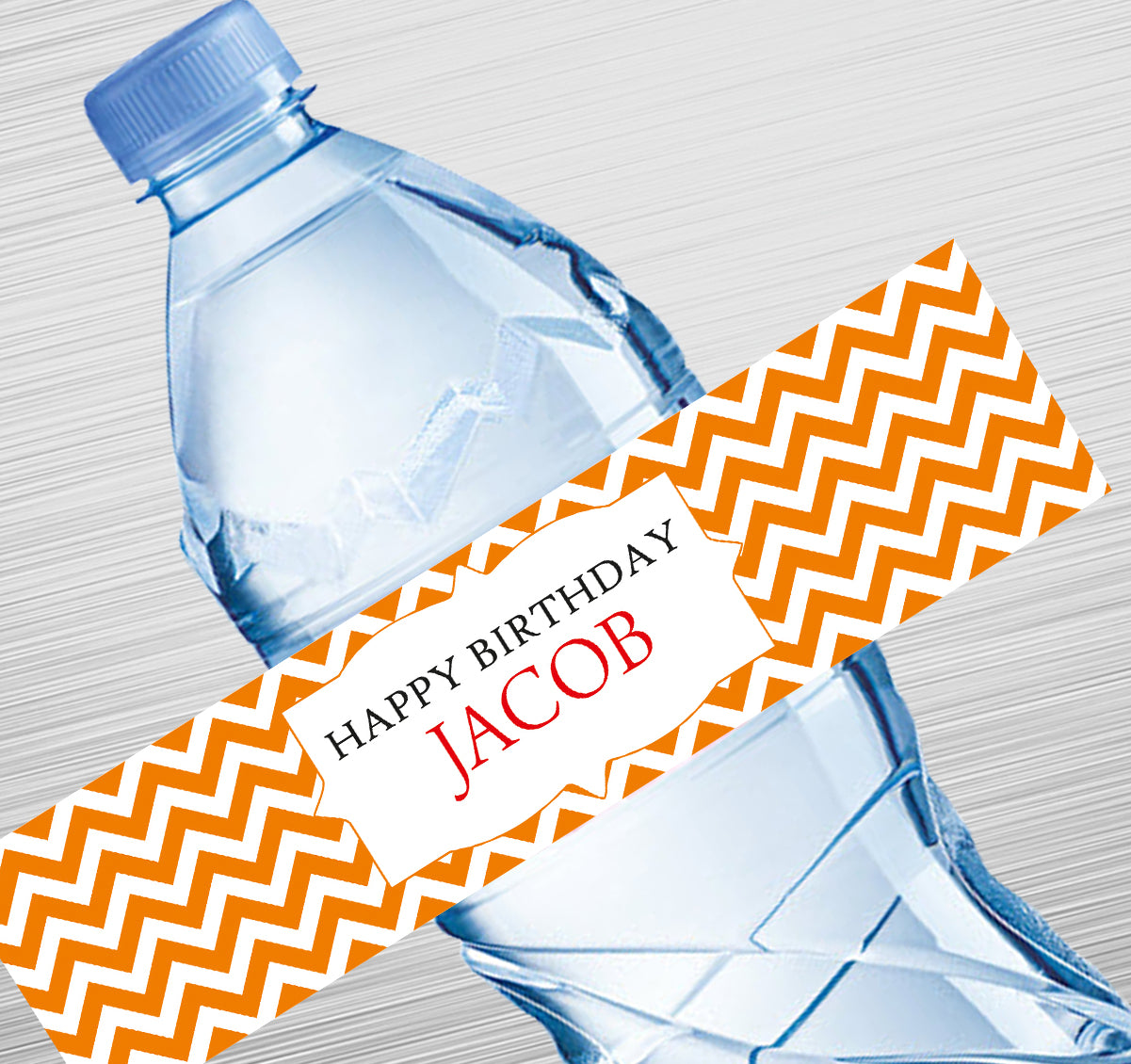 Chevron Style Water Label GIFT FOR ALL Pretty UR Party Default Title  