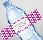 Chevron Style Water Label GIFT FOR ALL Pretty UR Party   