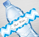 Large Chevron Design Water Label GIFT FOR ALL Pretty UR Party   