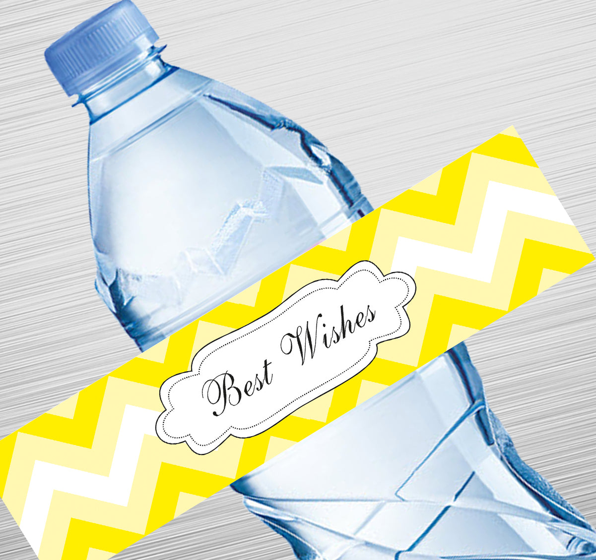 Large Chevron Design Water Label GIFT FOR ALL Pretty UR Party   