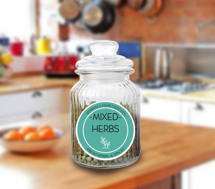 Personalized Colored Kitchen Label (Pack of 15) GIFT FOR ALL Pretty UR Party   