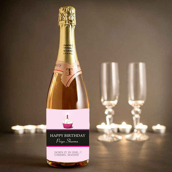 Personalised Champagne / Wine Label GIFT FOR ALL Pretty UR Party   