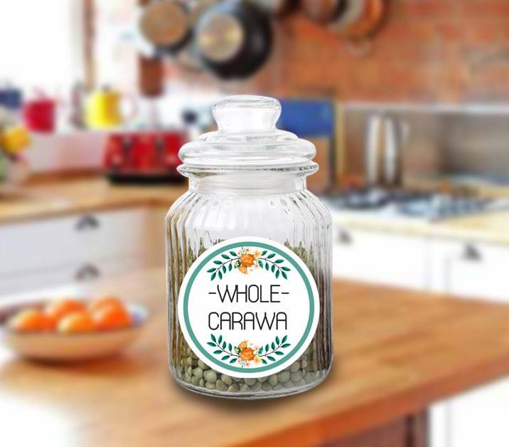 Personalized Floral Frame Kitchen Label (Pack of 15) GIFT FOR ALL Pretty UR Party   