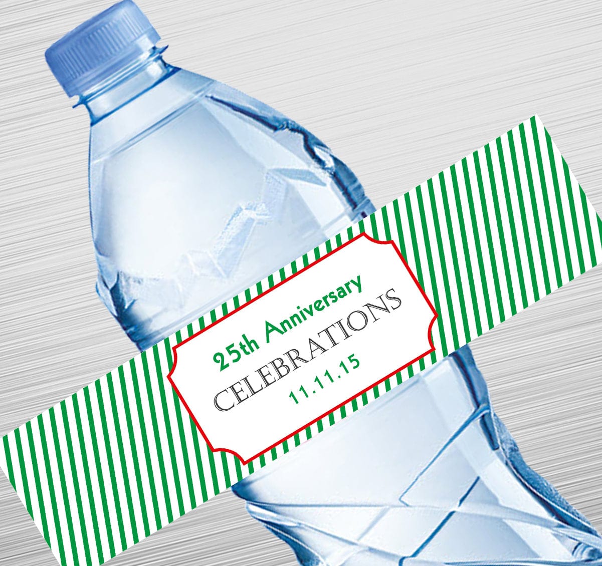 Stripes Design Water Label GIFT FOR ALL Pretty UR Party Default Title  