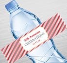 Stripes Design Water Label GIFT FOR ALL Pretty UR Party   