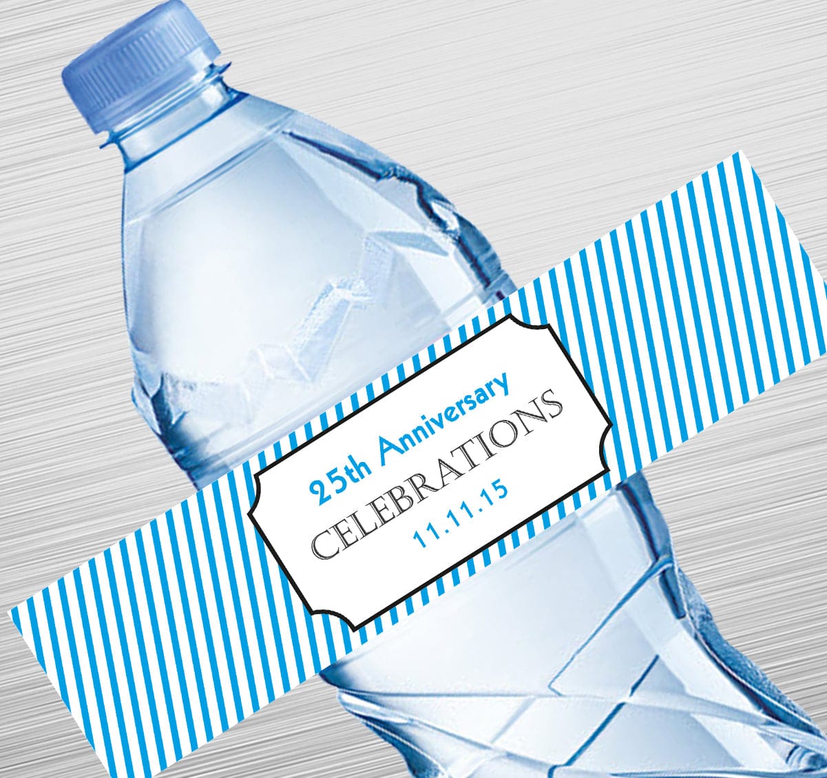 Stripes Design Water Label GIFT FOR ALL Pretty UR Party   