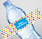 Colourful Polka Dot Water Label GIFT FOR ALL Pretty UR Party   