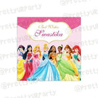 Princess themed Best Wishes card PERSONALISED Pretty UR Party 50 Best Wishes Cards  
