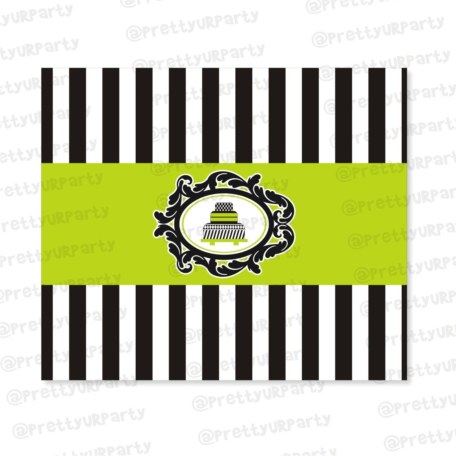 Elegant Damask Chocolate Wrappers THEME PARTIES Pretty UR Party Default Title  