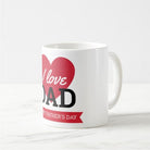 Fathers Day I Love Dad Mug - Red ALL PARTY SUPPLIES Pretty UR Party   