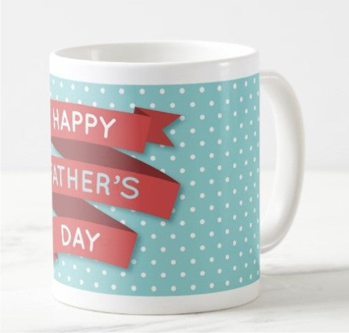 Fathers Day Happy Fathers Day Mug - Red and Blue ALL PARTY SUPPLIES Pretty UR Party   