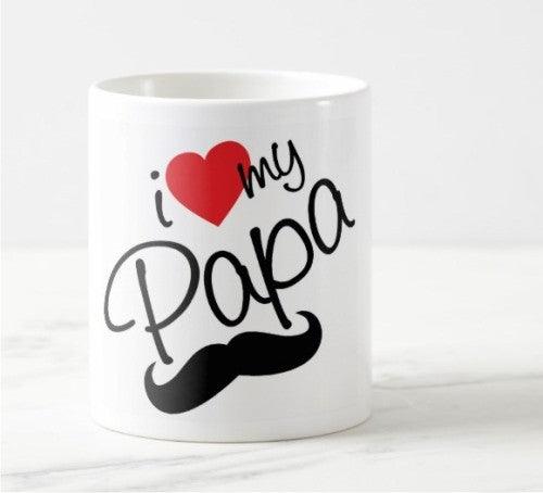Fathers Day I Love My Papa Mug ALL PARTY SUPPLIES Pretty UR Party   