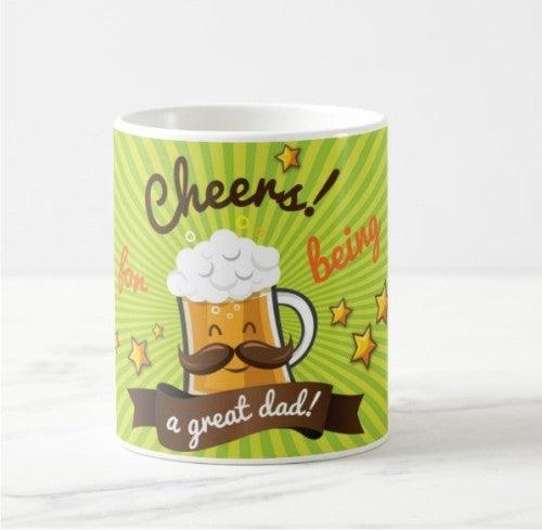 Fathers Day Cheers for Being a Great Dad Mug ALL PARTY SUPPLIES Pretty UR Party   