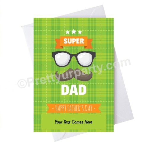 Father's Day Super Dad Card ALL PARTY SUPPLIES Pretty UR Party   