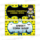 Batman Inspired Food Labels / Buffet Table Cards THEME PARTIES Pretty UR Party Default Title  