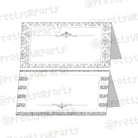 25th Anniversary Theme Food Labels / Buffet Table Cards ALL PARTY SUPPLIES Pretty UR Party   