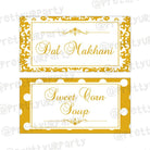 50th Anniversary Theme Food Labels / Buffet Table Cards ALL PARTY SUPPLIES Pretty UR Party   