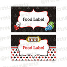 Casino Night Food Labels / Buffet Table Cards ALL PARTY SUPPLIES Pretty UR Party Default Title  