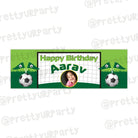 Personalized Football Birthday Banner 30in ALL PARTY SUPPLIES Pretty UR Party   