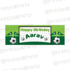 Personalized Football Birthday Banner 30in ALL PARTY SUPPLIES Pretty UR Party Default Title  