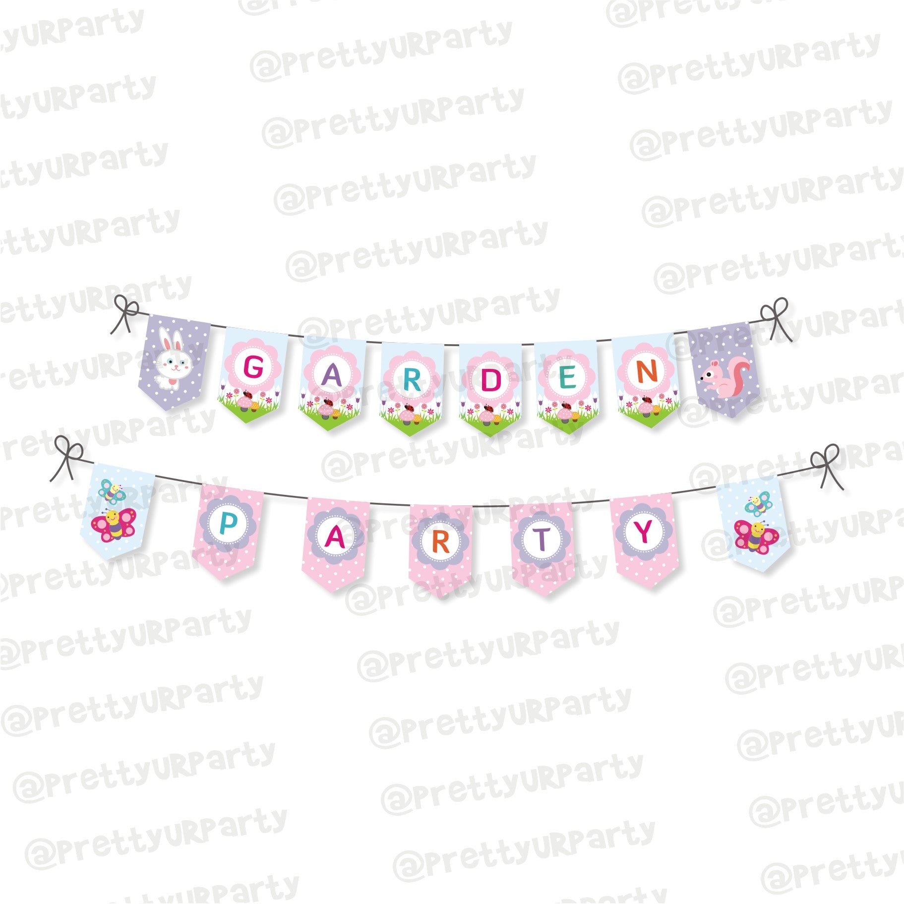 Garden Party Theme Bunting THEME PARTIES Pretty UR Party Default Title  