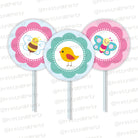 Garden Party Theme Cupcake / Food Toppers THEME PARTIES Pretty UR Party Default Title  