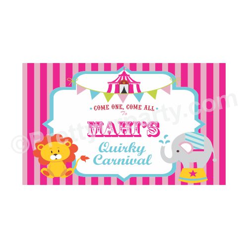 Carnival Ticket Shaped Napkins (Set of 24)