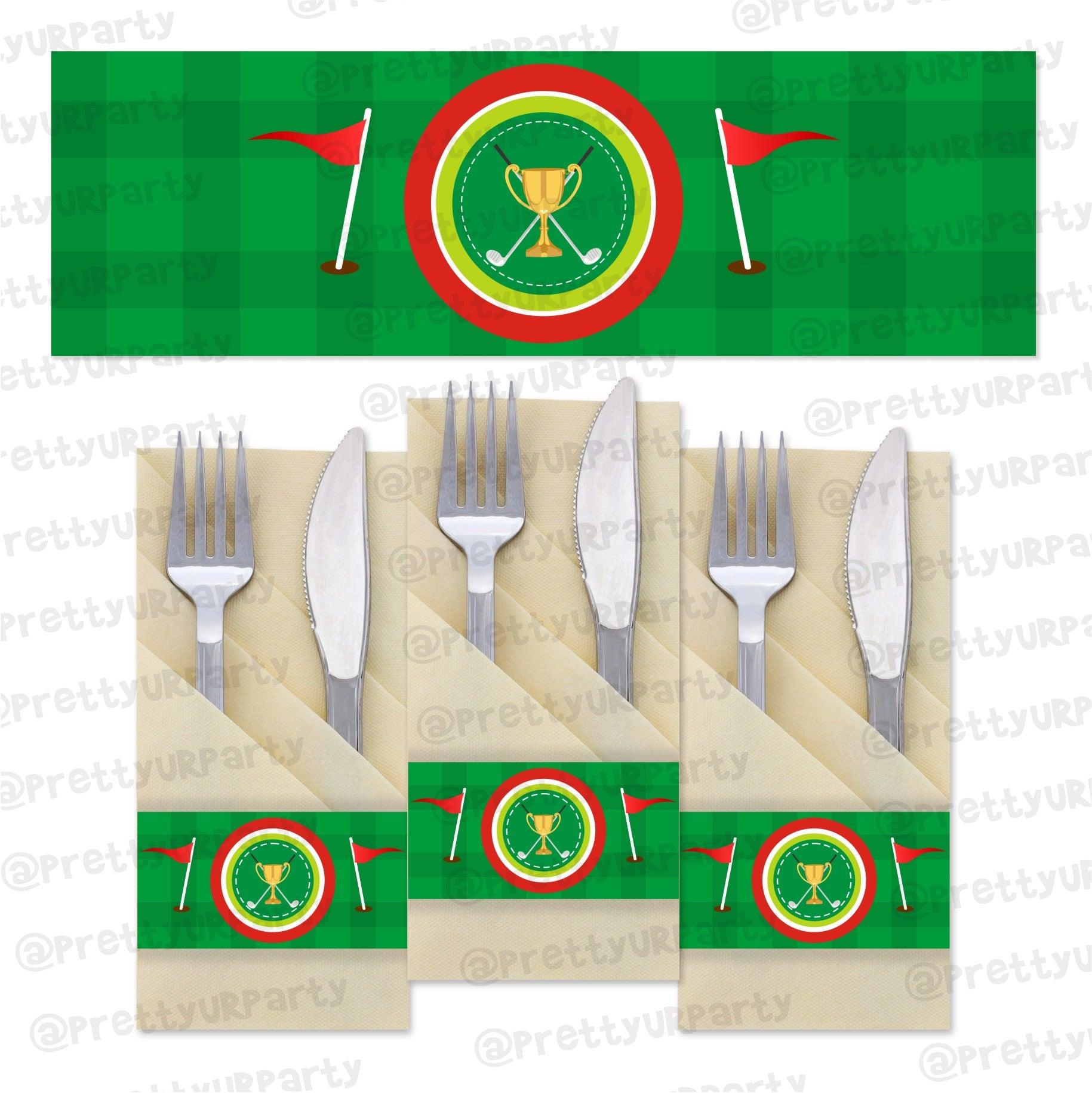 Golf Partee Napkin Rings THEME PARTIES Pretty UR Party Default Title  
