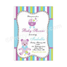 Purple and Green E-Invitations BABY SHOWER Pretty UR Party   