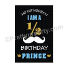 I am a 1/2 Birthday Prince Poster ALL PARTY SUPPLIES Pretty UR Party   