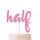 Half Cake Topper - Pink ALL PARTY SUPPLIES Pretty UR Party   