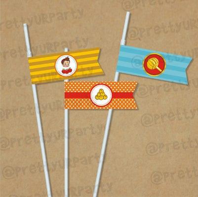 Winter Wonderland Drink Straws THEME PARTIES Pretty UR Party   
