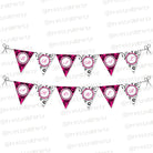 Hot Pink Damask Theme Bunting BABY SHOWER Pretty UR Party Default Title  