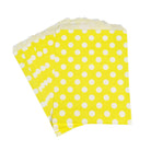 Yellow Polka Dot Favor Bag ACCESSORIES Pretty UR Party   