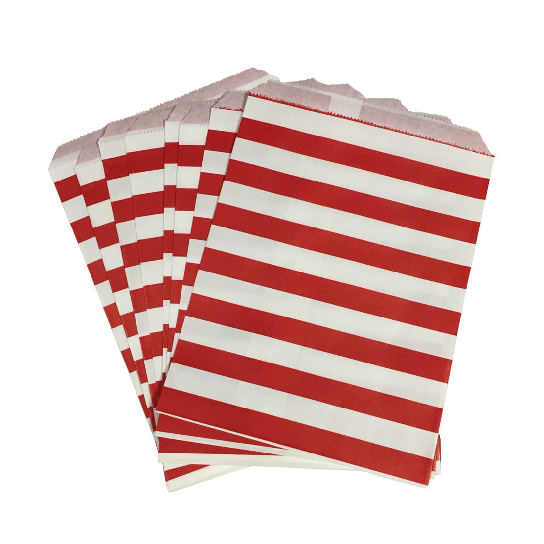 Red Striped Favor Bags ACCESSORIES Pretty UR Party   