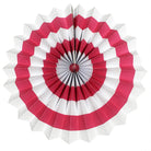 Dark Pink Stripes Paper Fans ALL PARTY SUPPLIES Pretty UR Party   